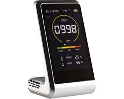 CO2 Meter Indoor - Hygromètre - CO2 Meter Hospitality - CO2 Detector - Air quality meter Monitor - Temperature meter - Particule meter