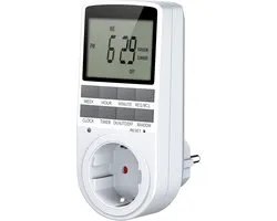 Timer Power Outlet, Digital Timer Power Socket with 10 ON-OFF Programs and Random Mode, Plug-in Timer with Large LED - ShopVlot