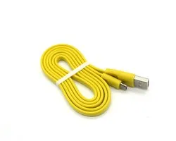 UE Boom Oplaadkabel, Platte Netsnoer Compatibel met Boom 2/3, Megaboom, Miniboom, Roll Draadloze Luidsprekers (1 m/Geel)