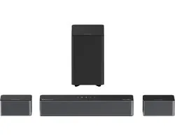 Kit de son ULTIMEA Poseidon D60 avec caisson de basses, Dolby Atmos 5.1, niveau surround réglable, plusieurs modes - Zwart
