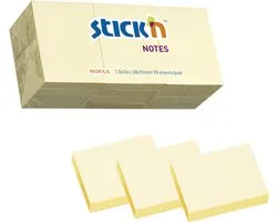 Blocs-notes Stick'n small - 38x51mm, 12 pièces, jaune pastel, 1200 notes autocollantes