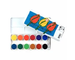 Talens Dekkende Aquarelverf Set 12 napjes