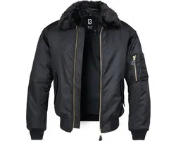 Brandit - MA2 Fur Collar Bomber jacket - M - Zwart