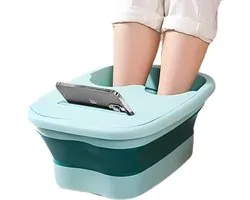 Bain de pieds pliable - Bain de pieds avec points de Massage - Bain de pieds - Soulage les pieds fatigués - Points d'acupression