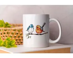 Mug FeatheredFool - ComicalChirper - oiseau drôle - WackyWinger - JollyJay - ComicalChirper - Funny Bird - KoddigeKwetteraar - DolleDuif