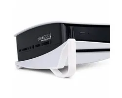 Horizontale Standaard Geschikt voor PlayStation 5 Disc Editie – PS5 Stand Liggend – Minimalistisch Design – Console Houder met Anti-Slip – Verbeterde Ventilatie – Wit