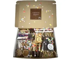 Birthday XL Choco brievenbus cadeau - verjaardag - chocolade - chocosticks - marshmallows - stroopwafels