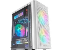 Micro ATX Gaming Case met Gehard Glas en RGB Ventilatoren