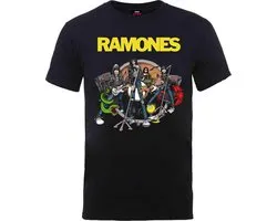 Ramones - Road To Ruin Heren T-shirt - XL - Grijs