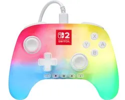 PowerA Bedrade Controller - Nintendo Switch - Wit - 3m USB-kabel - Lumectra