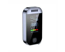 Alcootest Numérique - Pas d'embout buccal nécessaire - Recharge USB - avec Écran LCD - Compact, Portable et Idéal pour la Mesure Directe de l'Alcoolémie