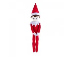 The Elf on the Shelf Plushee Pals Huggable Boy – Pluche Kerstelf – 69 cm – Rood/Wit ofici:ele EAN: 814854011903