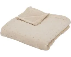 Plaid Oya 75x100cm flanelle beige