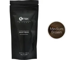 Kmax keratine haarvezels - Medium bruin (64 gr)