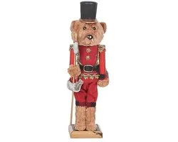 Kerst Teddybeer Notenkraker Soldaat Decoratie 38cm