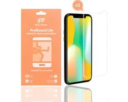 GB ProGuard Lite screenprotector - geschikt voor iPhone X - Xs - 11 Pro - 2 stuks - Ultradun Gehard Glas
