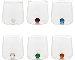 Zafferano Bilia Water glazen - Mixed - 6 Stuks