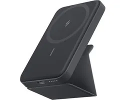 Anker PowerWave MagGo MagSafe Power Bank 5 000 mAh avec support Zwart