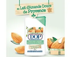 DOP Gel Douche Crème au Lait d'Amande Douce de Provence, 250ml (2 stuks)
