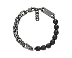 Armani Exchange AXG0151060 Heren Armband 22cm - Staalgrijs