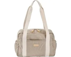 Sac à langer Béaba Paris - Design unisexe - Espace de rangement 16 L - Compartiment isotherme - Matelas à langer inclus - Argile