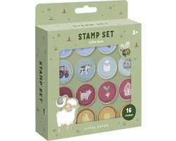 Little Dutch - Little Farm Stempelset - 12 Stuks met Inkt