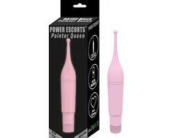Power Escorts - Pointer Queen - Trendy Roze - 16 CM - Flexible Clitoris Point Vibrator - Clitoris Vibrator - Super handig in gebruik - 1 AA Battery benodigd - gave Cadeaubox - BR189