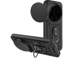 Coque Avizar Compatible avec Xiaomi 17 Ultra avec Support Anneau et Protection Caméra, Noir