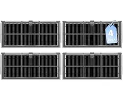 PromoHome 4 HEPA-Filter voor Dreame L10s Ultra Gen 2, X40 Ultra Complete, L10s Pro Ultra Heat, L40 Ultra, L40 Ultra AE, Mova E30 Ultra, E40 Ultra, P50 Pro Ultra - Reserveonderdelen Robotstofzuiger