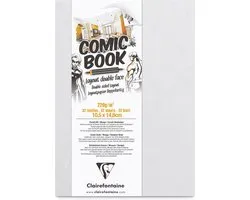 Clairefontaine Comic Book – Formaat 10,5 x 14,8 cm – Dik, super glad papier