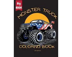 Monster Truck Mania Coloring Book for Kids