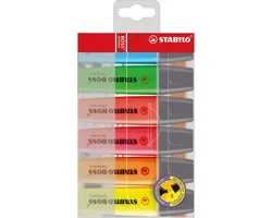 STABILO Fluo Pens Boss Original - Fluorescent - Reste 4U sans capuchon Toujours prêt à l'emploi - 6 pièces