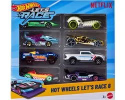 Hot Wheels Let's Race 8-pack - uit de Netflix serie