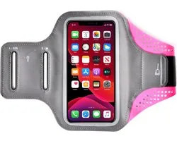 Coque Xiaomi Mi Mix 3 - Mobigear - Série Easy Fit - Brassard Sport en Néoprène - Rose - Coque Convient pour Xiaomi Mi Mix 3
