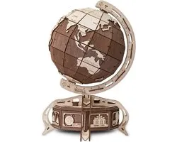 Eco-Wood-Art Globe - Maquette en bois - Brun