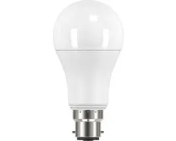 Integral LED lamp B22 4.3W 806lm 2700K Mat Niet-Dimbaar A60 Energielabel B | B22d / Ba22d (Ø2,2cm) | Extra Warm Wit | 4.3 watt | 50.000 Branduren