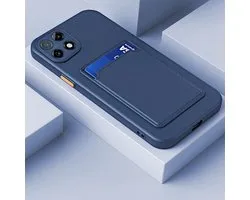 Backcover met kaarthouder Set voor Xiaomi Mi 10T Lite 5G _ Donkerblauw