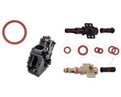 Kit d'entretien de joints toriques pour vanne de support - groupe d'infusion - vanne de débit adapté pour Phillips Saeco Spidem Gaggia (7 joints toriques)
