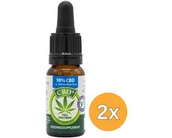 2x Jacob Hooy CBD Olie 10% (10 ml)