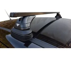 Galeries de toit adaptées au Toyota RAV4 à partir de 2019 5 portes avec points fixes - Acier Narrow - Capacité de charge 75kg - Merk Farad