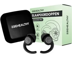 2BEHEALTHY Bouchons d'Oreilles pour Dormir – 2 Paires (Tailles M & L) – Atténuation Élevée du Bruit (35 dB) – Bouchons de Sommeil pour Dormeurs Latéraux – Boules Quies / Earplugs Sommeil – Festivals – Noir