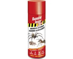 Barrière Insecte Zero Fourmis & Araignées - Action 100% physique - Usage intérieur et extérieur - Ne tache pas/ne colle pas - Aérosol 400 ml