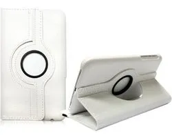 Witte Draaibare Case Bescherm Hoesje Samsung Galaxy Tab 3 Lite 7.0 (T110/T111)