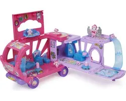 Hatchimals CollEGGtibles Rainbow-cation - Transformerende Camper-speelgoedauto met 6 unieke figuren 10 accessoires