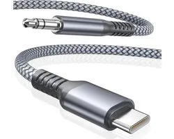 USB C Aux Jack Kabel 1.2M,Type C-adapter naar 3,5 mm Audio Kabel | Verlengkabel voor New Apple iPhone 17 16 15 Pro,iPad 10 Pro mini Air,Samsung Galaxy S26 S25,Z Fold Flip 7 6,Google Pixel 10