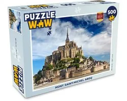 Puzzel Mont Saint-Michel abdij - Legpuzzel - Puzzel 500 stukjes