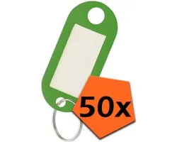 Sleutelhanger Bagagelabel Gekleurde Sleutellabels Sleutelhangers Naamlabel Groen - 50x
