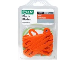 20x lames ALM adaptées pour STIHL Polycut 2-2 et 3-2 - coupe-herbe à batterie, débroussailleuse tête de coupe - FSA 45 FSA 57 FSE 52 SWIFT 40V - lames en plastique - lames de tonte en plastique - 40080071000