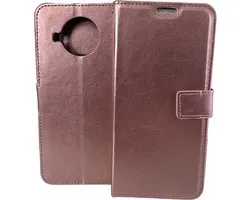 Étui portefeuille pour livre adapté à : Xiaomi Mi 10T Lite - Or rose