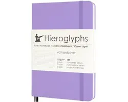 Hieroglyphs Notitieboek - A5 Gelinieerd - Lila